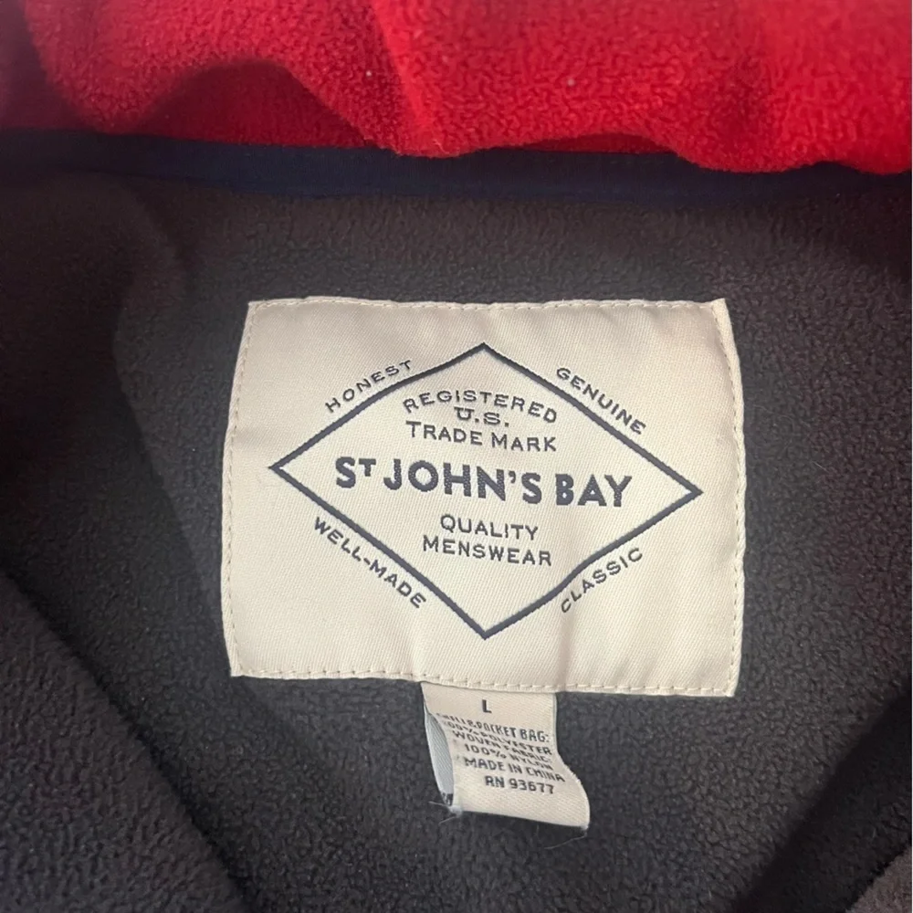 St. John's Bay Red and Black Jacket